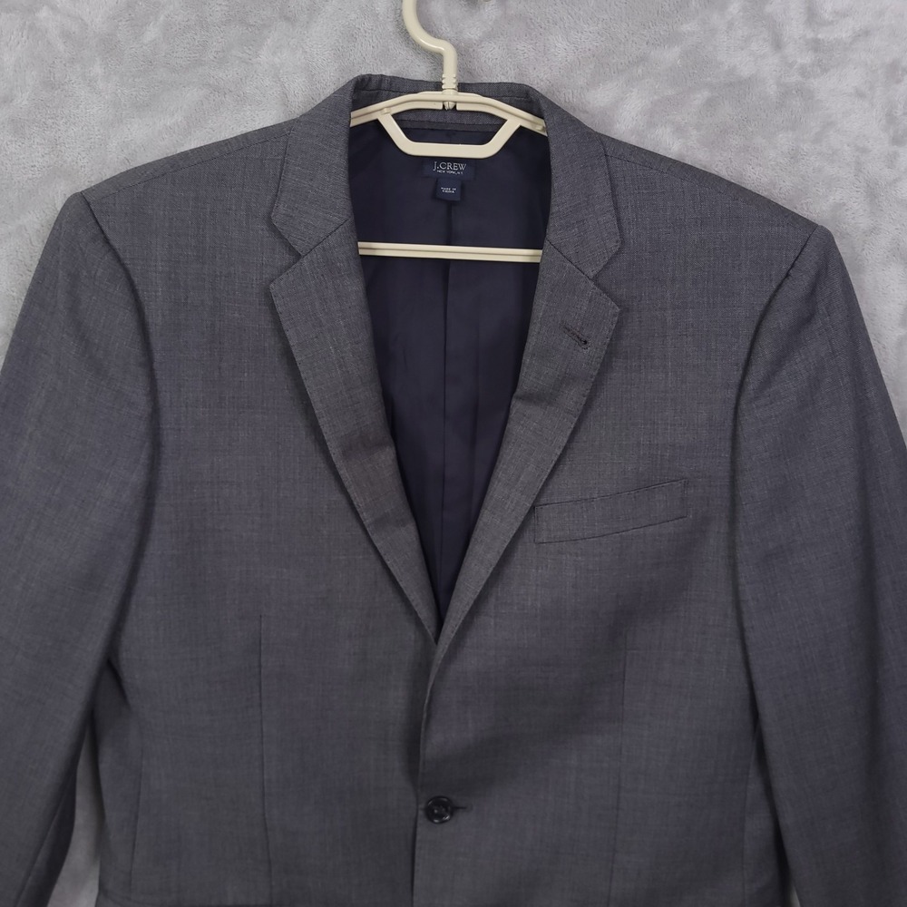 J.Crew Ludlow Jacket Italian Wool Blazer Sport Coat‎ Men's 40R Gray 2 Button